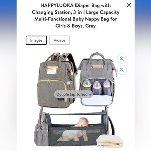 Happy Luoka Diaper Bag “PRISTINE CONDITION*